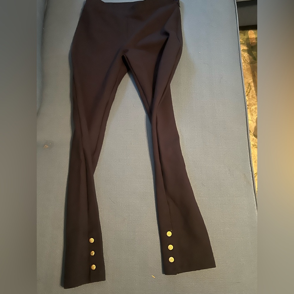 NWOT Brooks Brothers stretchy pants ankle embellish gold buttons horseback ride